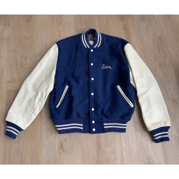 Rare Vintage Varsity Letterman’s Jacket Golden Thread Outerwear Classic Dan Prep - Picture 1 of 15